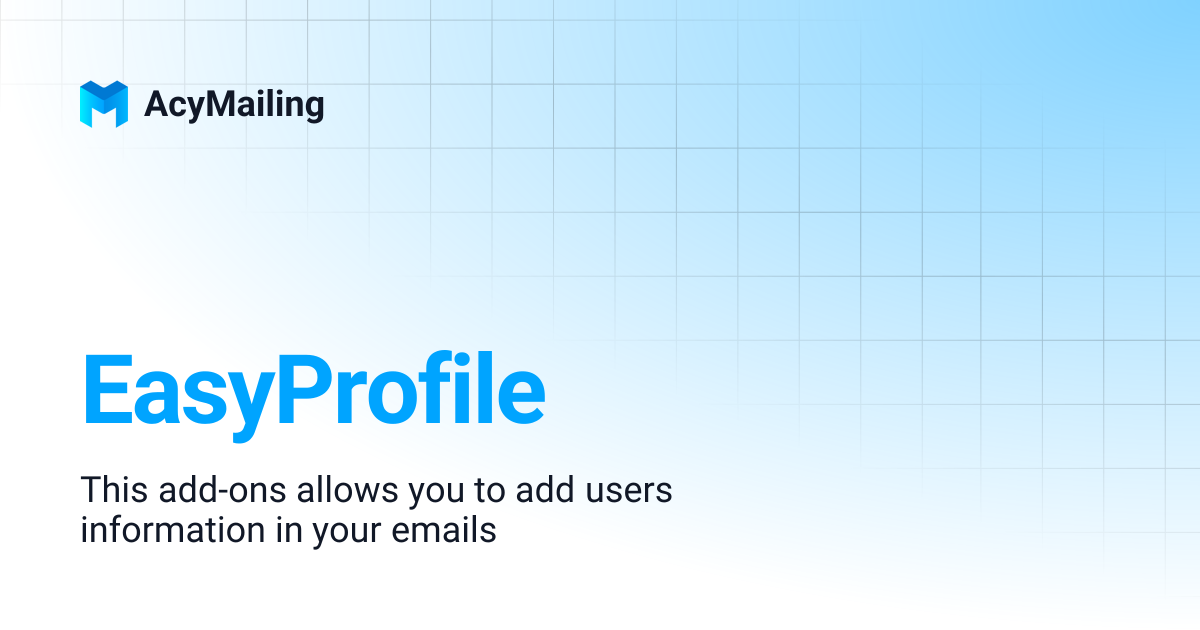 EasyProfile | AcyMailing